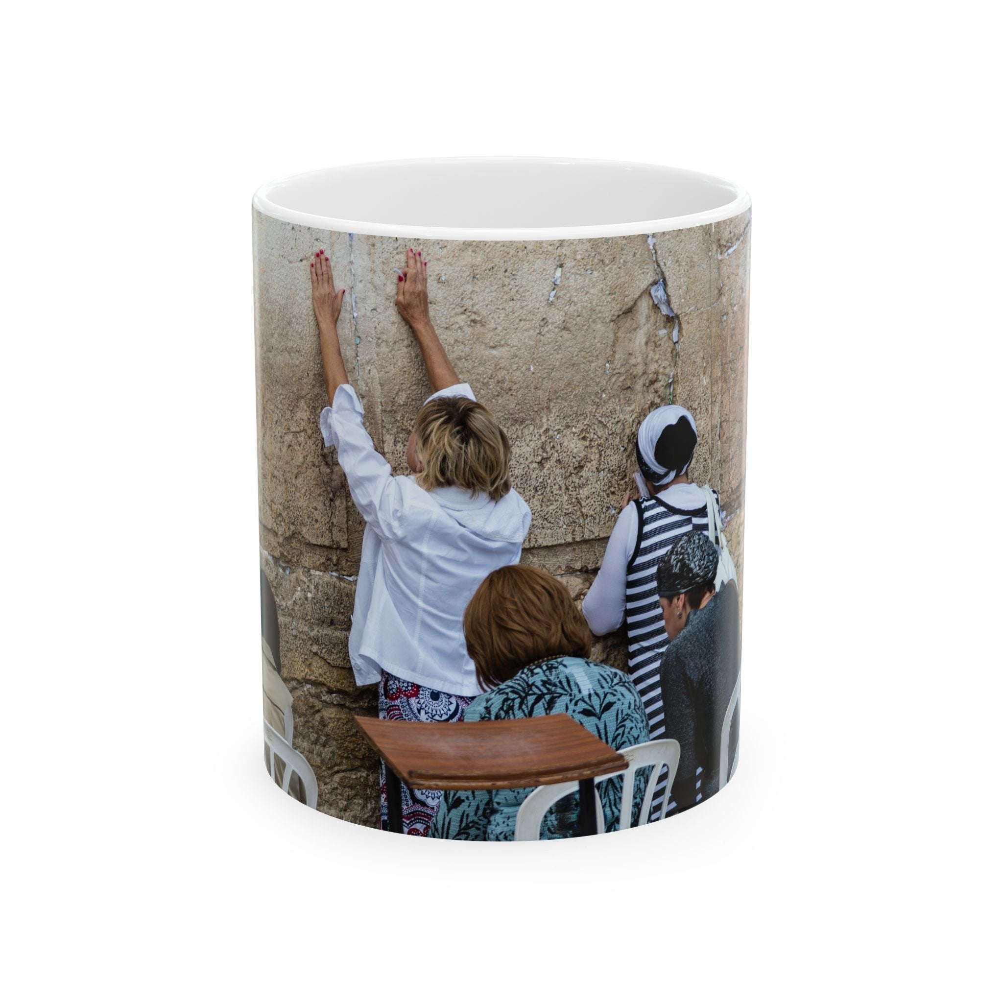 Women Praying at Western Wall (Kotel) in Jerusalem — Ceramic Mug Coffee Cup (11oz, 15oz)