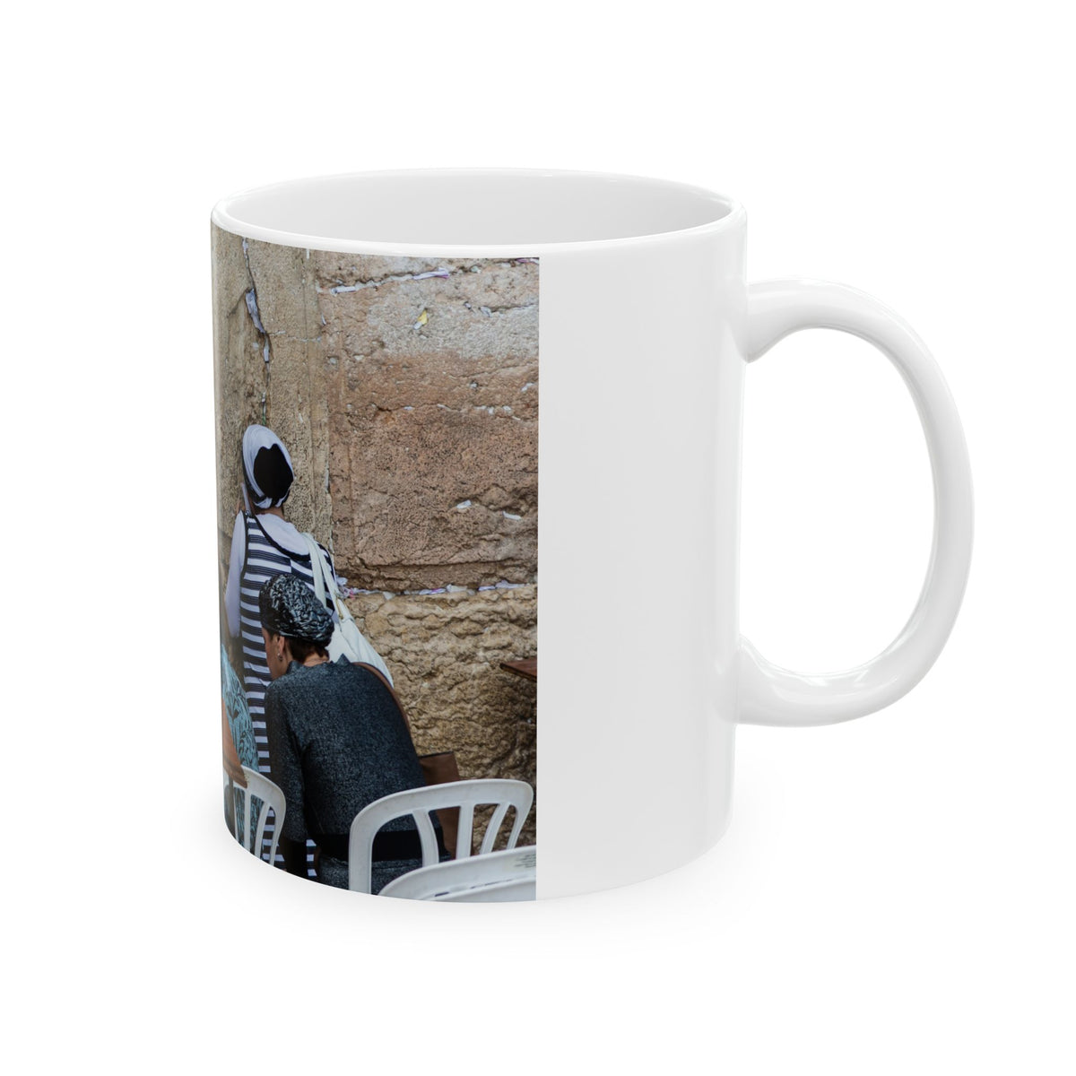 Women Praying at Western Wall (Kotel) in Jerusalem — Ceramic Mug Coffee Cup (11oz, 15oz)