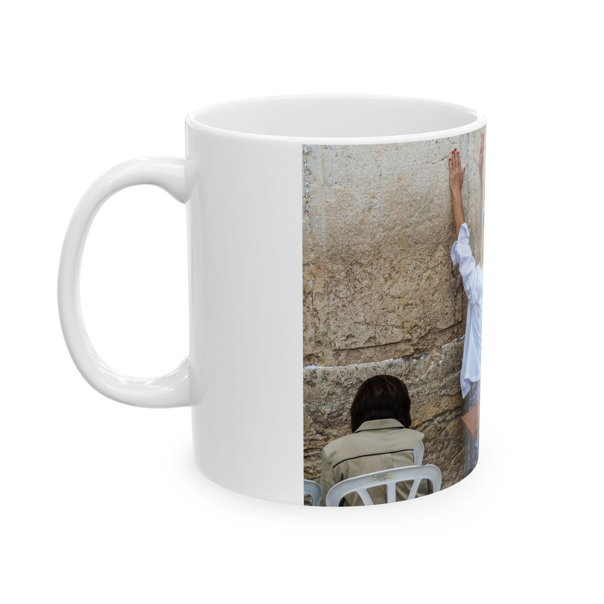 Women Praying at Western Wall (Kotel) in Jerusalem — Ceramic Mug Coffee Cup (11oz, 15oz)